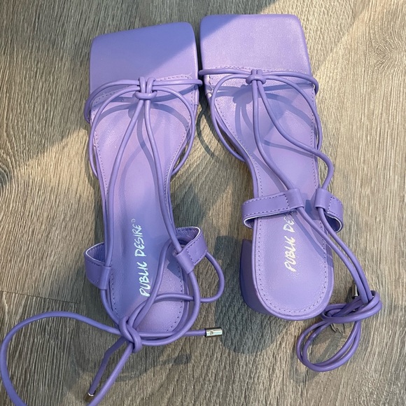 ASOS purple block heel - Picture 3 of 4